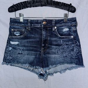 American Eagle shorts with floral embroidery. Next level stretch size 10.